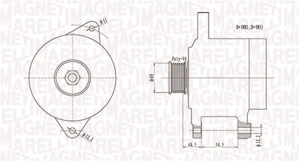 MAGNETI MARELLI Generaator 063731718010